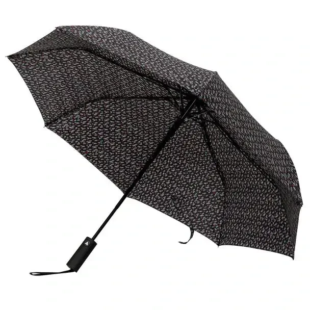 Nollia Windproof Automatic Travel Umbrella, Compact Portable with Reinforced Ribs for Sun & Rain - NOLLIA