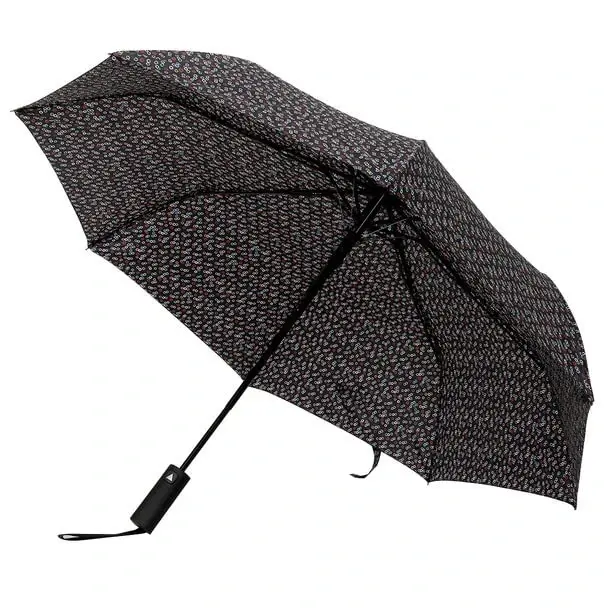 Nollia Windproof Automatic Travel Umbrella, Compact Portable with Reinforced Ribs for Sun & Rain - 1