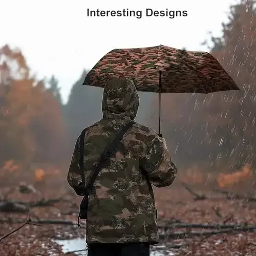 Nollia Windproof Automatic Travel Umbrella, Compact Portable with Reinforced Ribs for Sun & Rain - 7