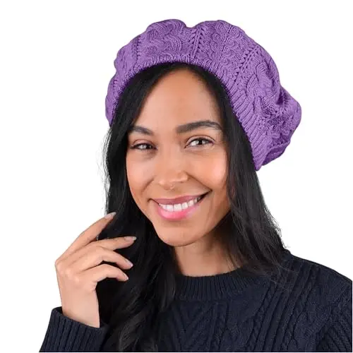 Nollia Soft Knit Solid Color Beanie, Ayollar uchun zamonaviy va yengil Crochet uslubidagi trikotaj shapka, Bir o'lchamli keng shapka - MODAZONE
