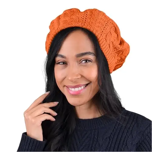 Nollia Soft Knit Solid Color Beanie, Ayollar uchun zamonaviy va yengil vaznli to‘qilgan uslubdagi shapka, bir o‘lchamli keng shapka - 1
