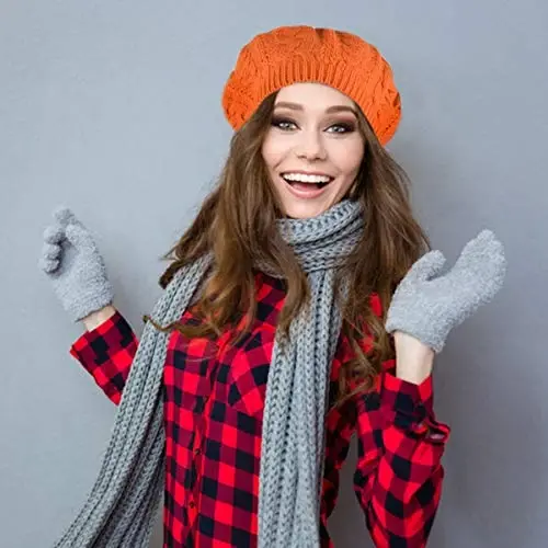 Nollia Soft Knit Solid Color Beanie, Ayollar uchun zamonaviy va yengil vaznli to‘qilgan uslubdagi shapka, bir o‘lchamli keng shapka - 7