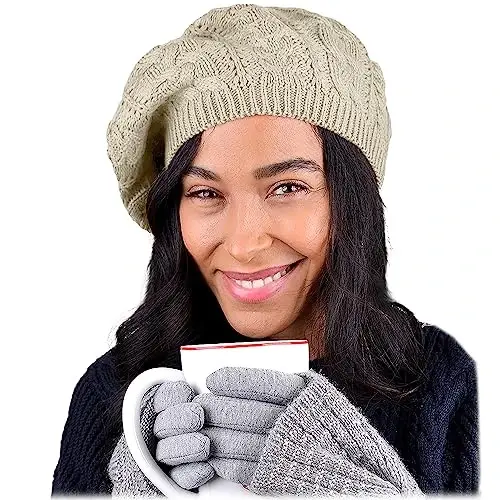 Nollia Soft Knit Solid Color Beanie, Chic, and Lightweight Crochet Knitted Style Beanie Hat for Women, One Size Slouchy Hat - 1