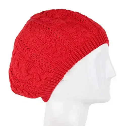 Nollia Soft Knit Solid Color Beanie, Chic, and Lightweight Crochet Knitted Style Beanie Hat for Women, One Size Slouchy Hat - 5