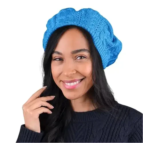 Nollia Soft Knit Solid Color Beanie, Chic, and Lightweight Crochet Knitted Style Beanie Hat for Women, One Size Slouchy Hat - 1