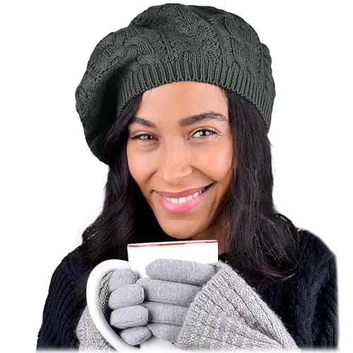 Nollia Soft Knit Solid Color Beanie, Chic, and Lightweight Crochet Knitted Style Beanie Hat for Women, One Size Slouchy Hat - 5