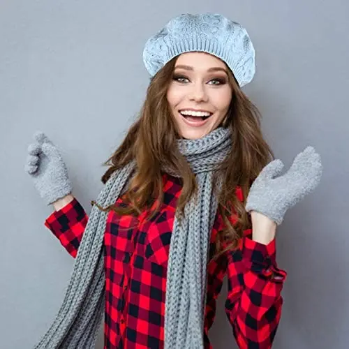 Nollia Soft Knit Solid Color Beanie, Chic, va Yengil Crochet To'qilgan Uslubdagi Ayollar uchun Beanie Shlyapa, Bir O'lchamli Slouchy Shlyapa - 7