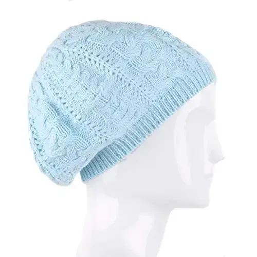 Nollia Soft Knit Solid Color Beanie, Chic, va Yengil Crochet To'qilgan Uslubdagi Ayollar uchun Beanie Shlyapa, Bir O'lchamli Slouchy Shlyapa - 4