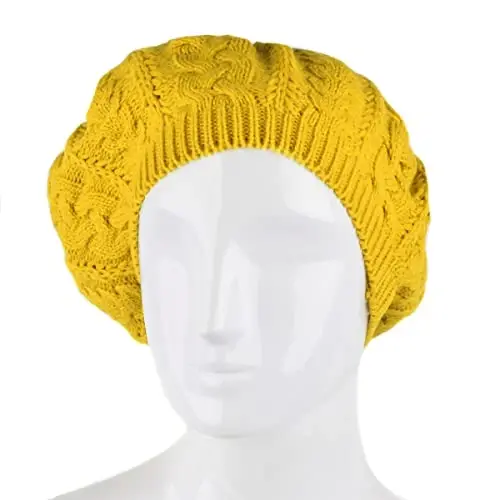 Nollia Soft Knit Solid Rangli Beanie, Chiroyli va Yengil Crochet Trikotaj Beanie Ayollar uchun, Bir Olchamli Slouchy Shlyapa - 6