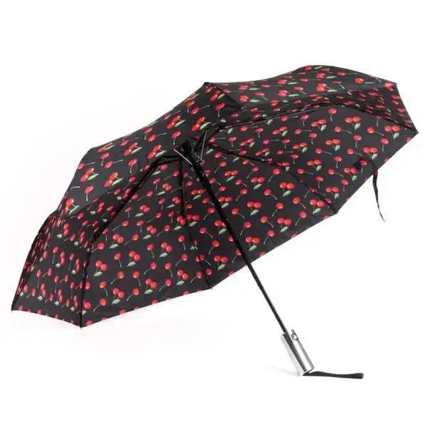 Nollia Windproof Automatic Travel Umbrella, Compact Portable with Reinforced Ribs for Sun & Rain - 1