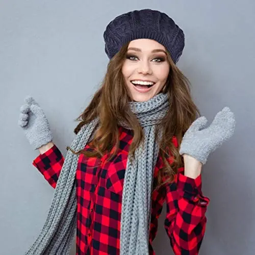 Nollia Yumshoq Trikotajli Bir Rangli Shlyapa, Chiroyli va Yengil To‘qilgan Usuldagi Ayollar Shlyapasi, Bir Hajmli Qulay Shlyapa - 6