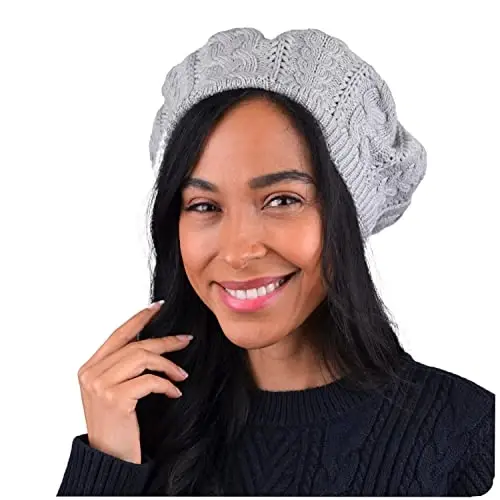 Nollia Soft Knit Solid Color Beanie, Chic, and Lightweight Crochet Knitted Style Beanie Hat for Women, One Size Slouchy Hat 