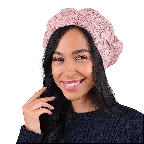 Nollia Soft Knit Solid Color Beanie, Chic, and Lightweight Crochet Knitted Style Beanie Hat for Women, One Size Slouchy Hat 