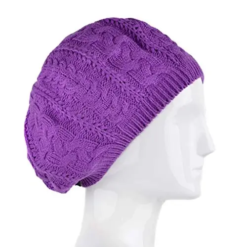 Nollia Soft Knit Solid Color Beanie, Chic, and Lightweight Crochet Knitted Style Beanie Hat for Women, One Size Slouchy Hat - 5
