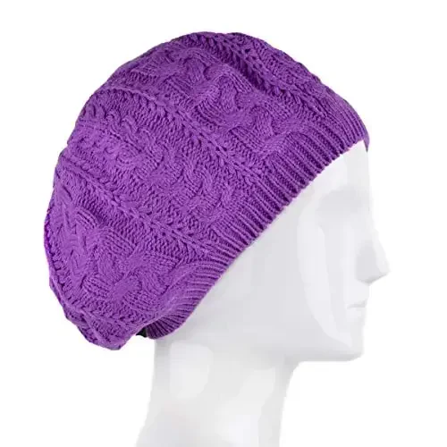 Nollia Soft Knit Solid Color Beanie, Chic, and Lightweight Crochet Knitted Style Beanie Hat for Women, One Size Slouchy Hat - 5