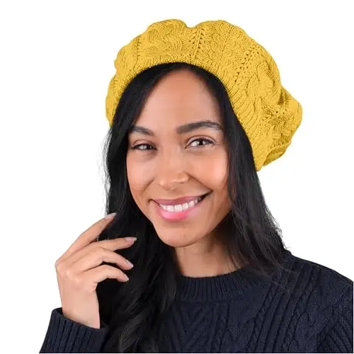 Nollia Soft Knit Solid Color Beanie, Chic, and Lightweight Crochet Knitted Style Beanie Hat for Women, One Size Slouchy Hat 