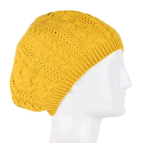 Nollia Soft Knit Solid Color Beanie, Chic, and Lightweight Crochet Knitted Style Beanie Hat for Women, One Size Slouchy Hat - 4