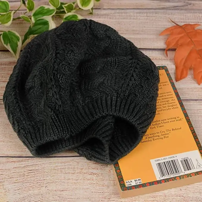 Nollia Soft Knit Solid Color Beanie, Chic, and Lightweight Crochet Knitted Style Beanie Hat for Women, One Size Slouchy Hat - 7