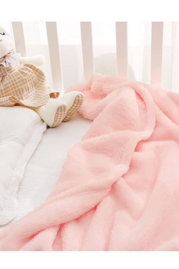 Nomi Baby Blanket Pink Newborn Baby Crib Stroller Swaddle Plush Blanket 100x120 Cm - 21