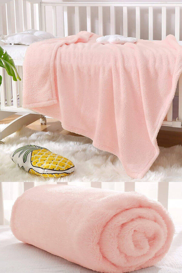 Nomi Baby Blanket Pink Newborn Baby Crib Stroller Swaddle Plush Blanket 100x120 Cm - 24