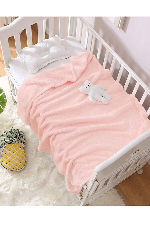 Nomi Baby Blanket Pink Newborn Baby Crib Stroller Swaddle Plush Blanket 100x120 Cm - 13