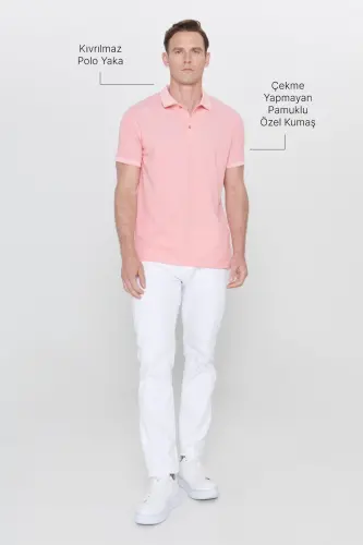 Non-Iron Cotton Fabric Slim Fit Tapered Leg Trouser - 9