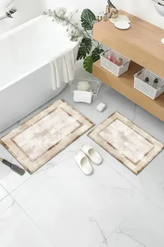 Non-Slip Backing, Washable Sink Mat, Bath Mat, Shower Cabin Mat - Anthracite - 1