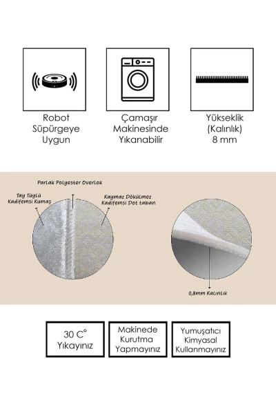 Non-slip Base, Cloud Pattern, Bath Written Bath Mat, Decorative Mat, 60x100 Cm - 4