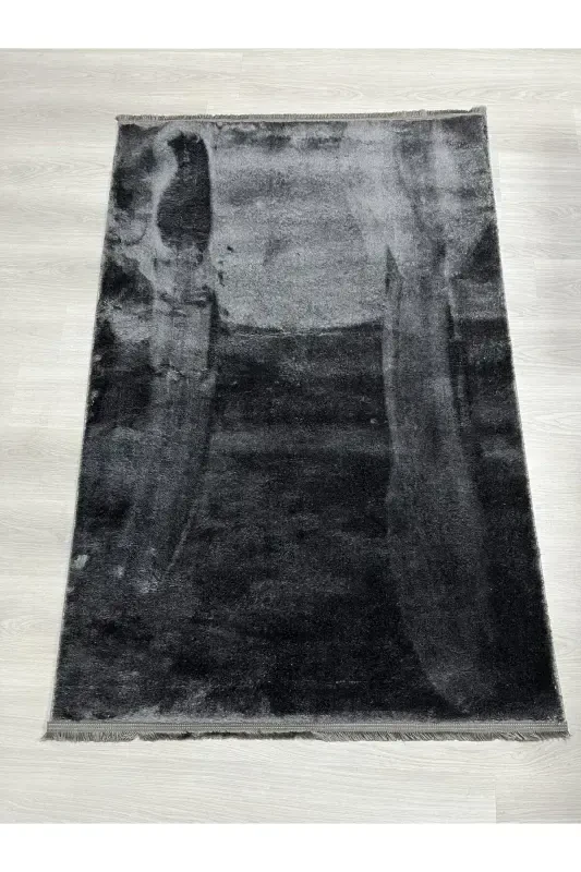 Non-Slip Most Trendy Soft Plush Anthracite Classic Fringe Carpet-Anthracite - 2