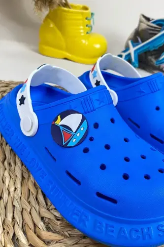 Non-Slip Sole Summer Kids Sandal/Slipper - Sea Pool Sandal - Calx8010-Blue - ZERENYUS (1)