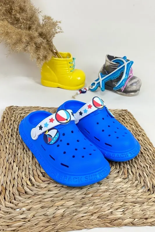 Non-Slip Sole Summer Kids Sandal/Slipper - Sea Pool Sandal - Calx8010-Blue - 3