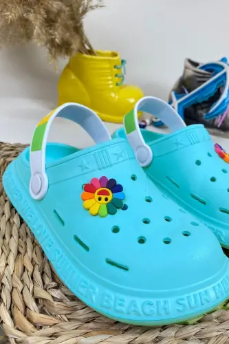 Non-Slip Sole Summer Kids Sandal/Slipper - Sea Pool Sandal - Calx8010-Mint Green - ZERENYUS (1)