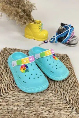 Non-Slip Sole Summer Kids Sandal/Slipper - Sea Pool Sandal - Calx8010-Mint Green - 4