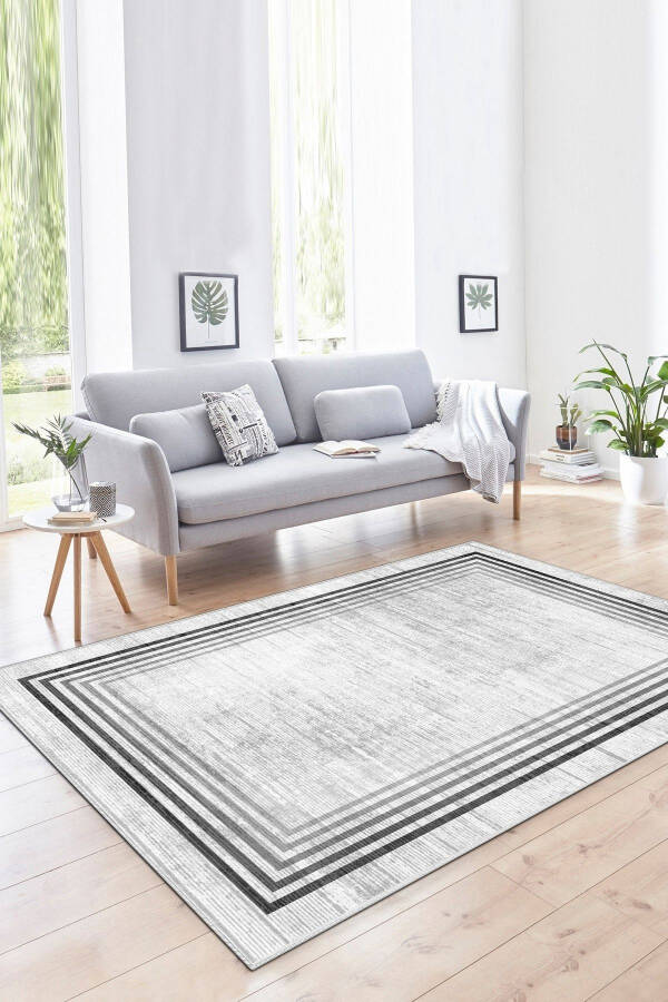 Non-Slip Washable Printed Rug Runner - 1