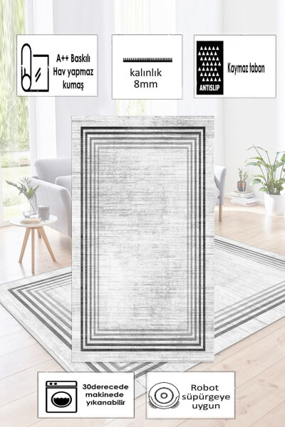 Non-Slip Washable Printed Rug Runner - 4