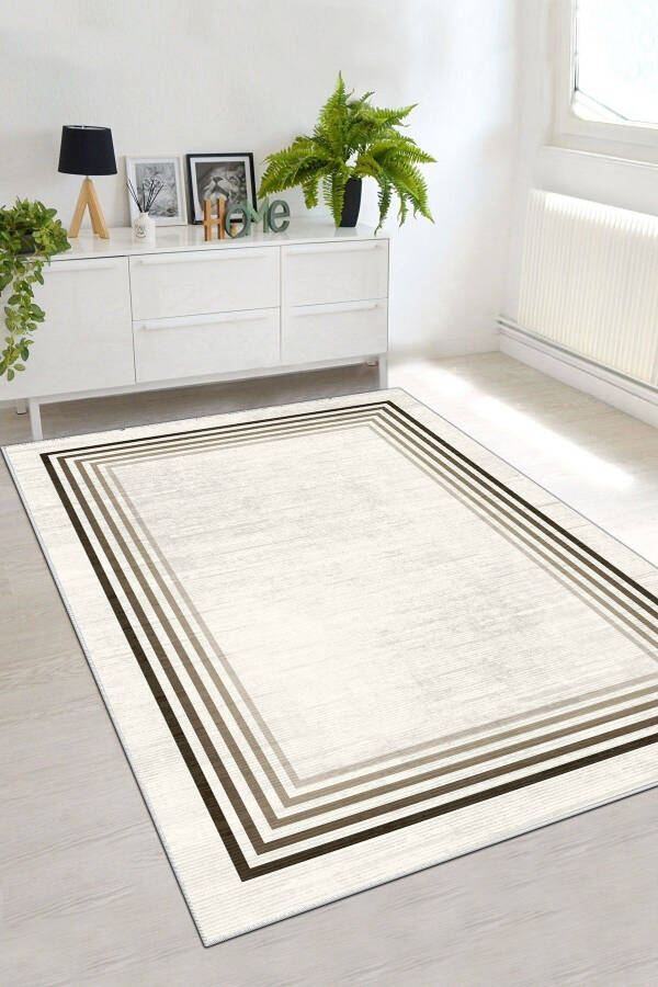 Non-Slip Washable Printed Rug Runner - 1