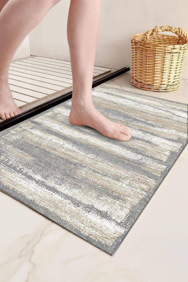 Non-Slip, Washable Sink Front Mat, Bathroom Mat, Shower Stall Front Mat (6) - 5