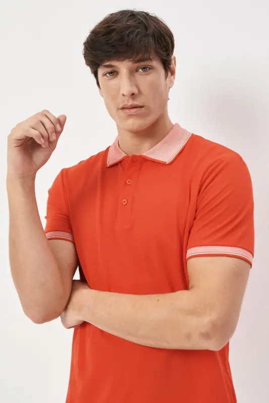Non-Stretch Cotton Fabric Slim Fit Narrow Cut Na - 5