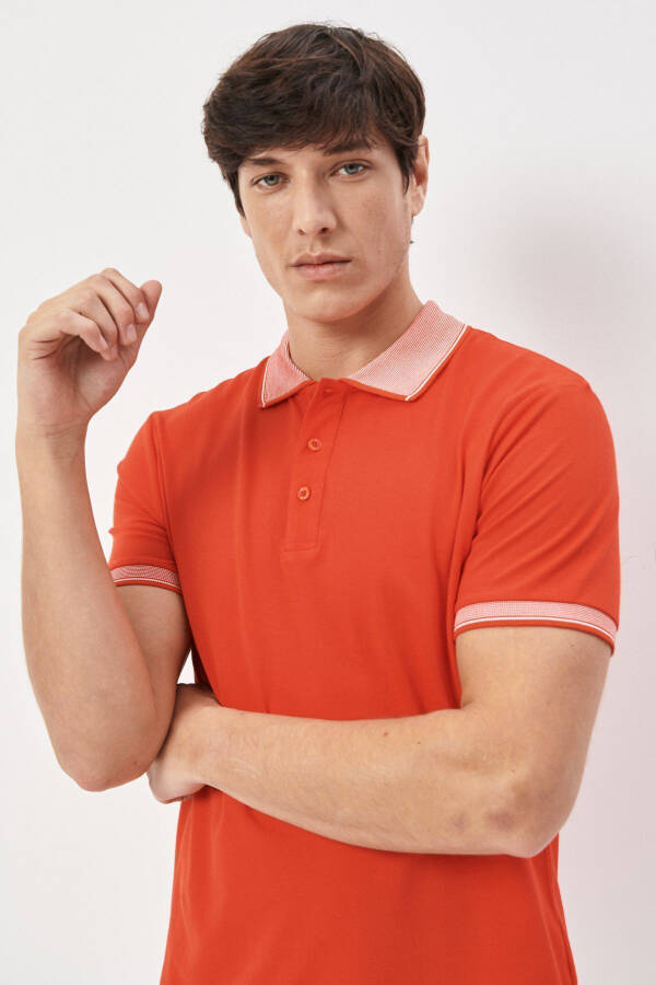 Non-Stretch Cotton Fabric Slim Fit Narrow Cut Na - 5