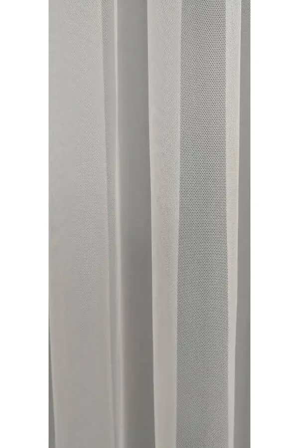 Non-Wrinkle Greek Damask Patterned Tulle Curtain - 7