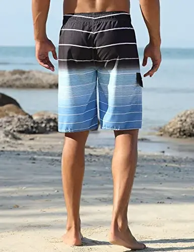 Nonwe Erkaklar uchun plyaj kiyimi yozgi ta’til suzish uchun kalta to‘g‘ri chiziqli tez quriydigan - 4