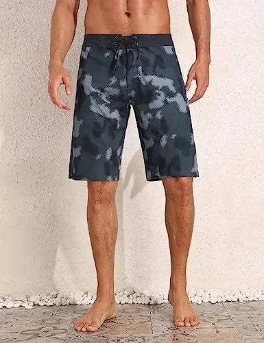 Nonwe Erkaklar uchun siqish astarli suzish tumanbali 2 si 1 da tez quriydigan cho'milish kostyumi cho'ntakli kargo surf shortiklari - 3