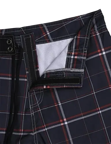 Nonwe Men's Solid Lightweight Beach Shorts Half Pants with Lining - 4