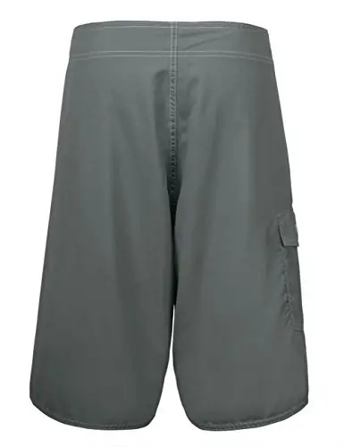 Nonwe Men's Solid Lightweight Beach Shorts Half Pants with Lining - 3