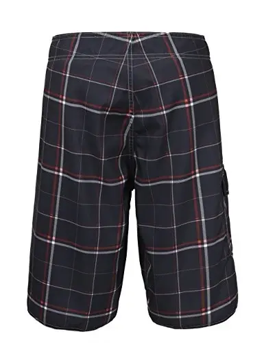Nonwe Men's Solid Lightweight Beach Shorts Half Pants with Lining - 3