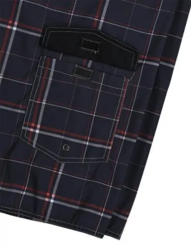 Nonwe Men's Solid Lightweight Beach Shorts Half Pants with Lining - 5