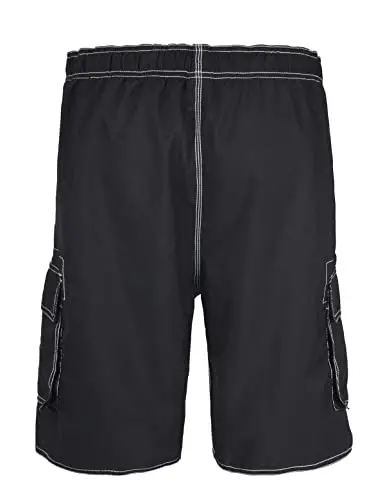 Nonwe Men's Beachwear Board Shorts Quick Dry with Mesh Lining Swim Trunks - 4