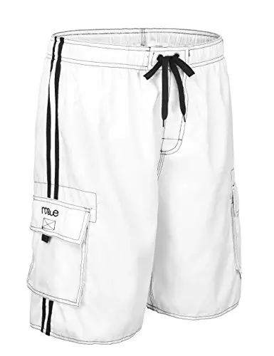 Nonwe Men's Beachwear Board Shorts Quick Dry with Mesh Lining Swim Trunks - NONWE (1)