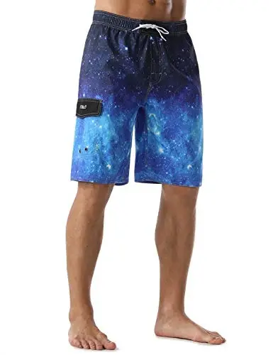 Nonwe Men's Beachwear Summer Holiday Swim Trunks Quick Dry Striped - 3