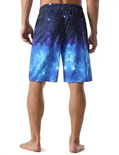 Nonwe Men's Beachwear Summer Holiday Swim Trunks Quick Dry Striped - 4